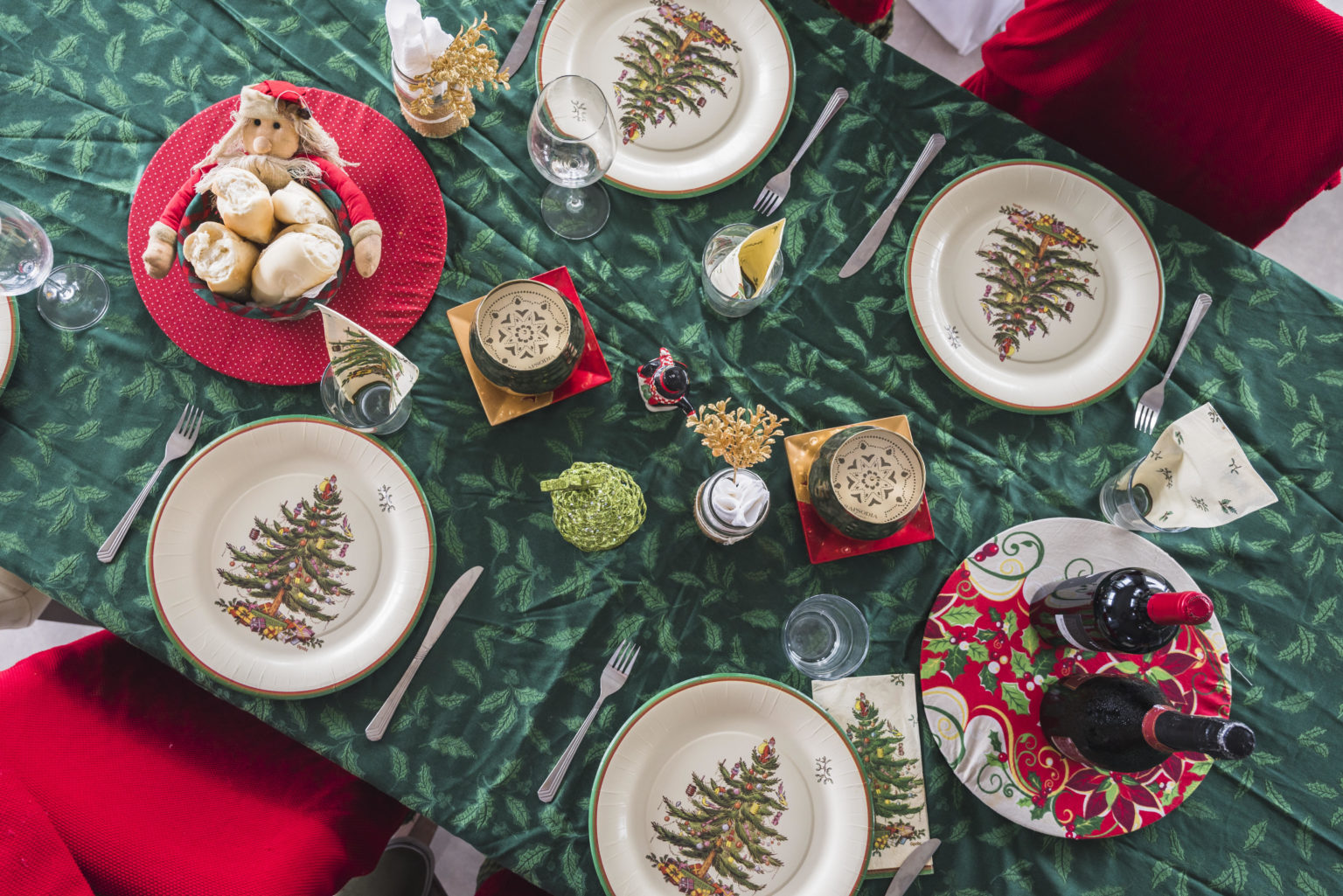 10 ideias simples para decorar sua mesa de Natal